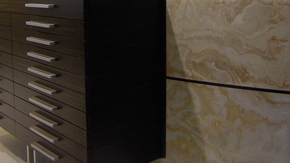 Wandgestaltung Natursteinoptik Richter akustik & design