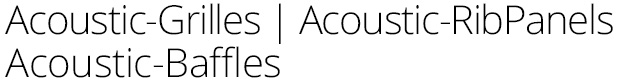 Logo Acoustic-Grilles - Acoustic-RibPanels - Acoustic-Baffles